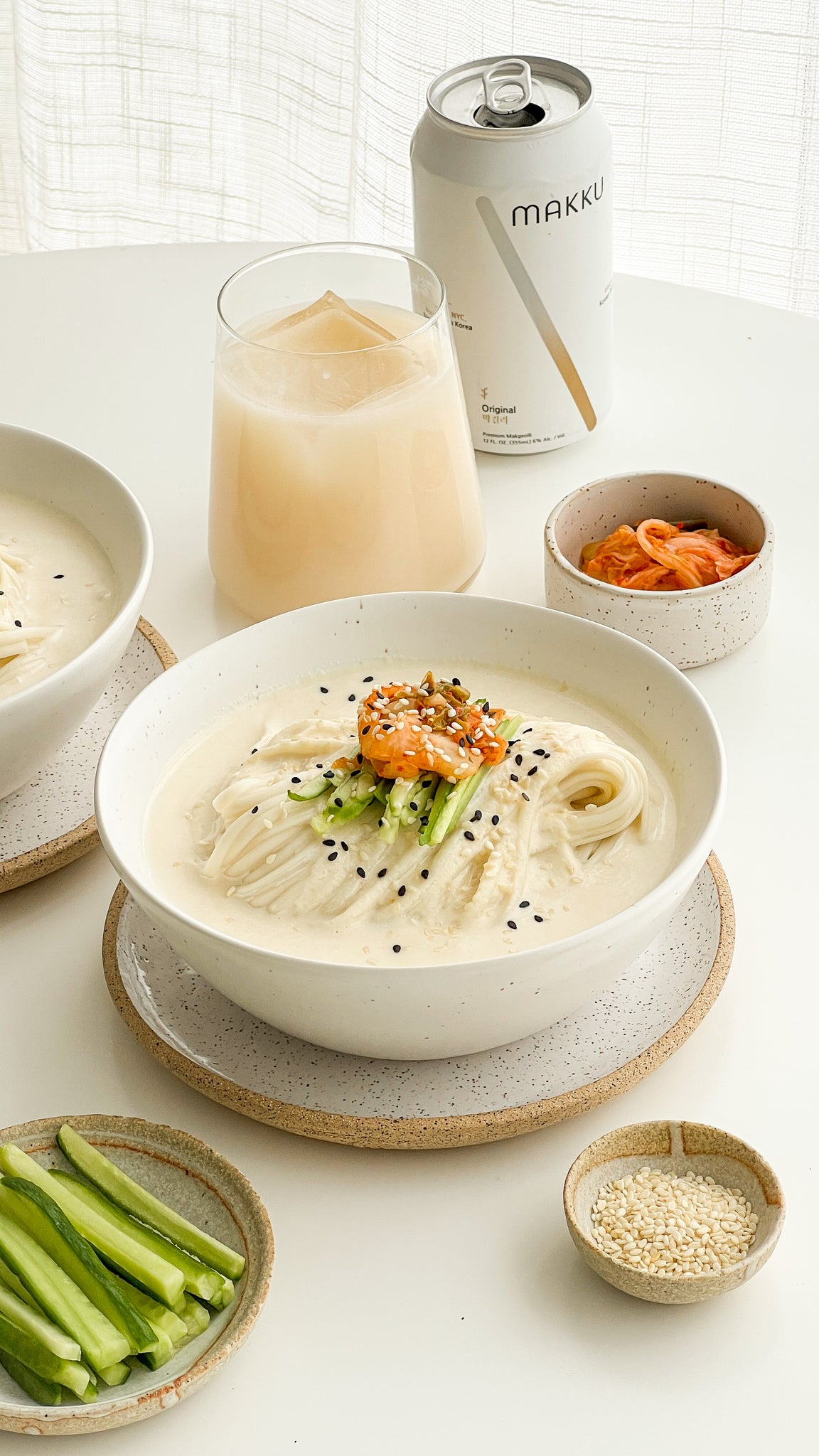 Cold Korean Noodle Soybean Soup (Kongguksu)